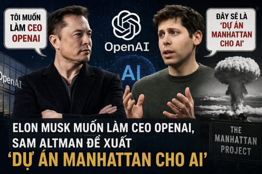 Elon Musk muốn làm CEO OpenAI, Sam Altman đề xuất ‘Dự án Manhattan cho AI’