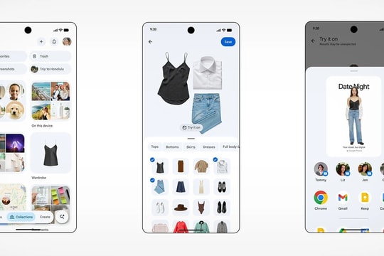 Google Photos mở 'tủ quần áo kỹ thuật số' và cho phép thử trang phục ảo
