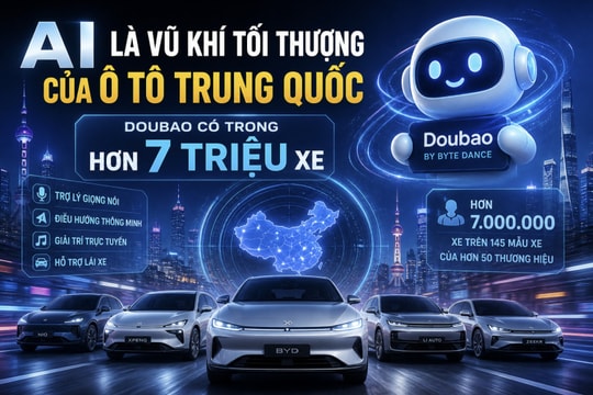 AI là vũ khí tối thượng của ô tô Trung Quốc, Doubao có trong hơn 7 triệu xe