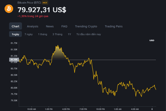 Giá Bitcoin hôm nay (8/5): Phe mua đặt mục tiêu 115.000 USD vào tháng 12