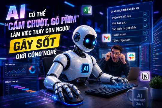 Công cụ AI có thể 'cầm chuột, gõ phím' làm việc thay con người gây sốt giới công nghệ