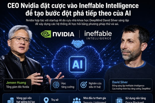 Nvidia và Ineffable Intelligence tạo bước đột phá tiếp theo của AI