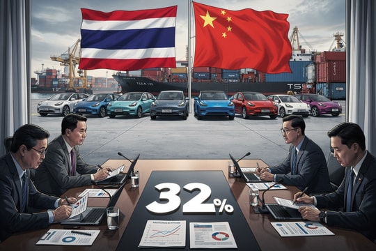 Thái Lan kêu gọi tăng thuế xe điện Trung Quốc lên 32%