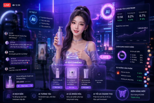 Next Gen - AI Live Commerce 2026: AI đang thay đổi livestream bán hàng và thương mại điện tử ra sao?