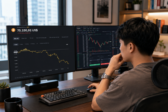Giá Bitcoin hôm nay 23/5: Rơi tự do xuống dưới 76.000 USD dù chứng khoán Mỹ lập đỉnh mới