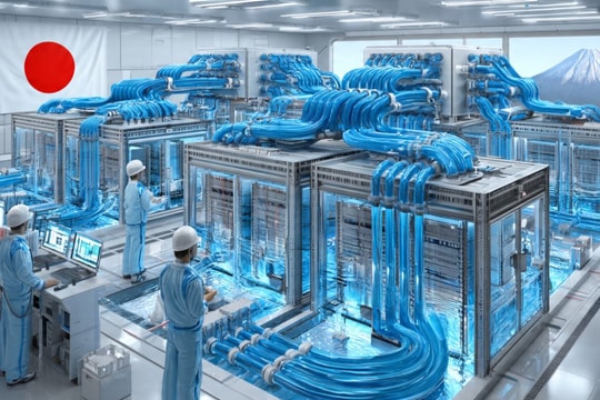 Nhật đẩy mạnh công nghệ làm mát bằng chất lỏng cho trung tâm dữ liệu