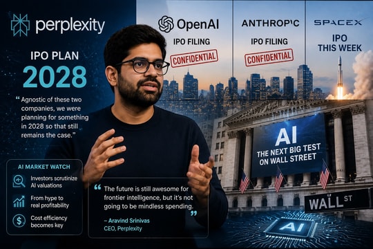 Perplexity bình tâm dù OpenAI và Anthropic sắp lên sàn chứng khoán