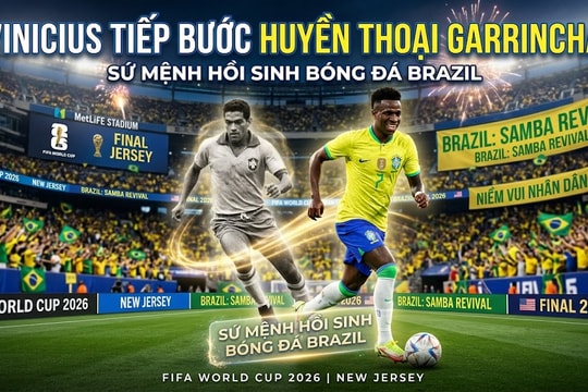 Vinicius có thể tiếp bước huyền thoại Garrincha tại World Cup?