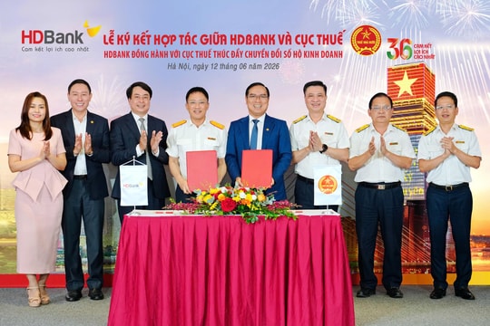 HDBank đồng hành cùng Cục Thuế thúc đẩy chuyển đổi số hộ kinh doanh
