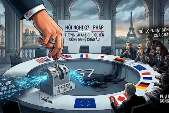 Nỗi lo Mỹ 'ngắt công tắc AI' ám ảnh châu Âu trong Hội nghị G7