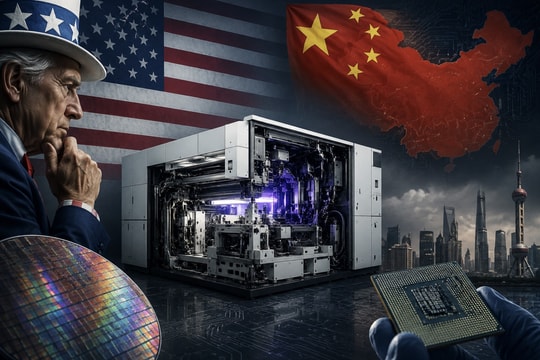 Mỹ nghi máy sản xuất chip tiên tiến nhất của ASML xuất hiện ở Trung Quốc