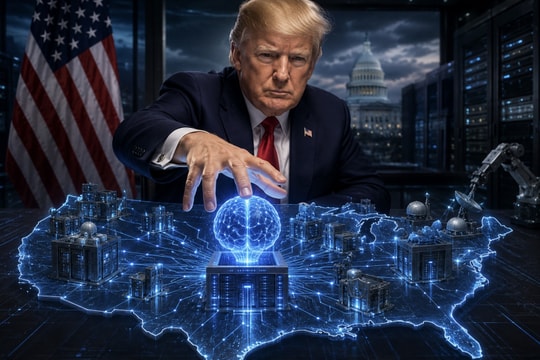 Ông Trump áp dụng chiến lược AI chủ quyền giống Trung Quốc