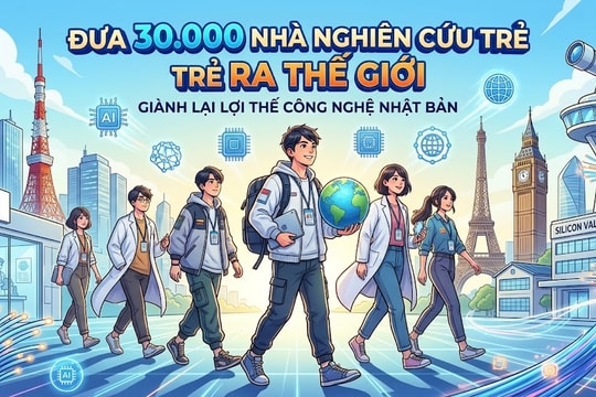 Nhật muốn đưa 30.000 nhà khoa học trẻ ra thế giới để du học công nghệ