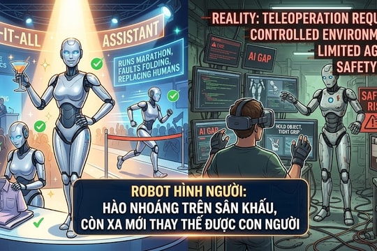 Robot hình người đang được tung hô quá mức so với năng lực thực tế
