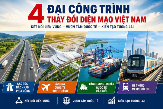 4 đại công trình thay đổi diện mạo Việt Nam