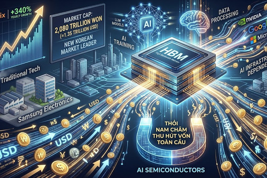 SK Hynix vượt mặt Samsung cho thấy 'độ hot' của ngành bán dẫn