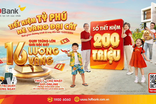 Hàng chục khách hàng HDBank trúng thưởng sổ tiết kiệm 'trăm triệu' và chuyến du lịch Hàn Quốc hấp dẫn