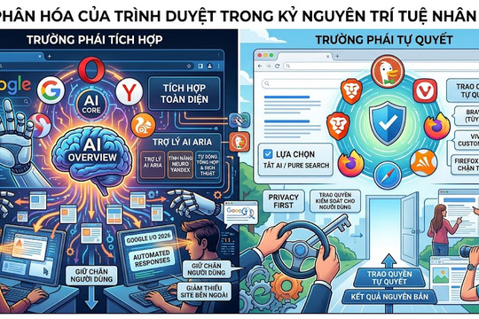 Sự phân hóa của trình duyệt trong kỷ nguyên trí tuệ nhân tạo