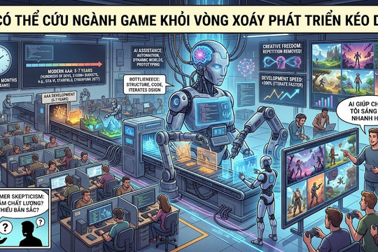 AI có thể cứu ngành game khỏi bẫy phát triển kéo dài?