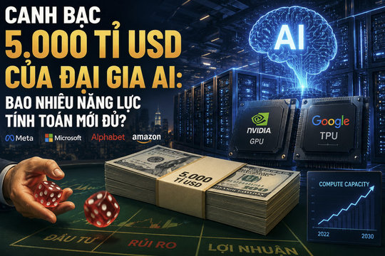 Đại gia AI với canh bạc 5.000 tỉ USD: Bao nhiêu năng lực tính toán mới đủ?