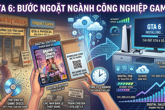 GTA 6 gây tranh cãi khi khai tử đĩa game truyền thống