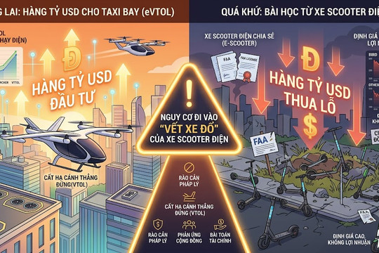 Taxi bay đang 'hot' nhưng có nguy cơ đi vào vết xe đổ của xe scooter điện