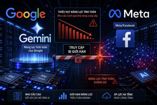 Google giới hạn Meta dùng Gemini vì thiếu năng lực tính toán