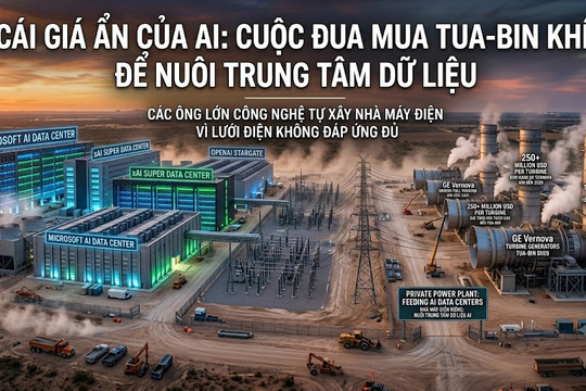 Các ông lớn công nghệ đổ xô mua tua-bin khí để nuôi trung tâm dữ liệu