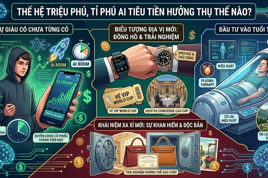 Thế hệ triệu phú, tỉ phú AI tiêu tiền hưởng thụ thế nào?