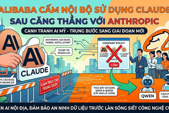 Alibaba cấm nội bộ sử dụng Claude sau căng thẳng với Anthropic