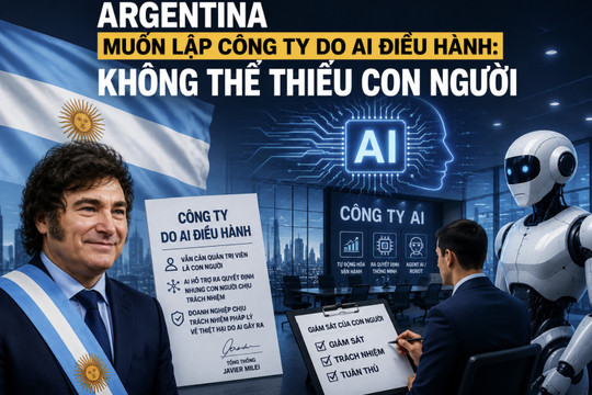 Argentina muốn lập công ty do AI điều hành: Không thể thiếu con người