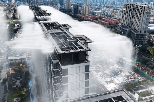 Chống nắng nóng bằng 'điều hòa ngoài trời' ở Trung Quốc