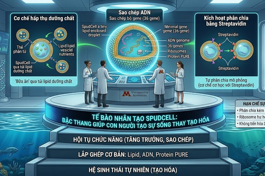 Tế bào nhân tạo SpudCell là bậc thang giúp con người tạo sự sống thay tạo hóa