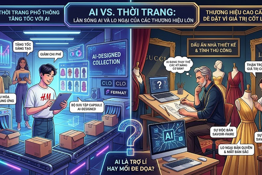 AI bước vào lĩnh vực thời trang phổ thông, các thương hiệu lớn lo ngại
