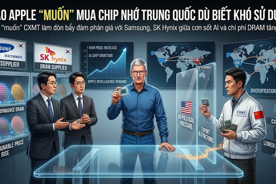 Vì sao Apple muốn mua chip nhớ Trung Quốc dù biết khó sử dụng?