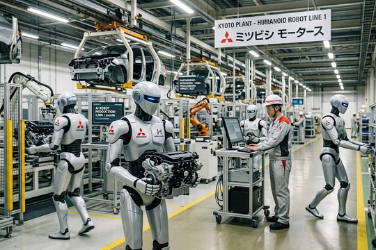 Mitsubishi chuẩn bị đưa robot hình người vào nhà máy làm việc
