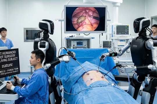 Robot hình người Trung Quốc lần đầu hoàn thành ca phẫu thuật trên cơ thể sống