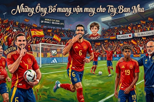 Những ông bố mang vận may cho Tây Ban Nha tại World Cup