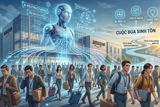Làn sóng sa thải ở Amazon do AI và cuộc đua sinh tồn của người lao động