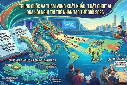 Trung Quốc và tham vọng tạo luật chơi qua Hội nghị Trí tuệ Nhân tạo Thế giới 2026