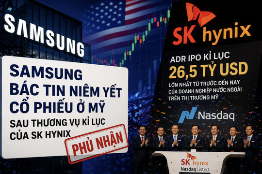 Samsung bác tin niêm yết cổ phiếu ở Mỹ sau thương vụ kỉ lục của SK Hynix