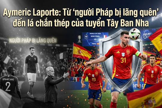 Aymeric Laporte: Từ ‘người Pháp bị lãng quên’ đến lá chắn thép của Tây Ban Nha