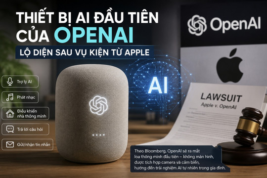 Thiết bị AI đầu tiên của OpenAI lộ diện sau vụ kiện từ Apple