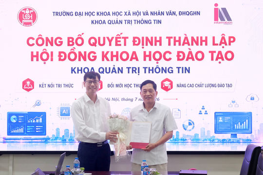 Chủ tịch VASTI tham gia Hội đồng Khoa học và Đào tạo Khoa Quản trị Thông tin USSH-VNU nhiệm kỳ 2025–2030