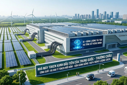 Trung Quốc xây 'nhà máy token xanh' đầu tiên, kết hợp AI với năng lượng tái tạo