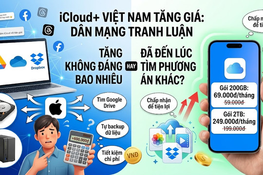 Apple tăng giá iCloud+ tại Việt Nam và phản ứng của cư dân mạng