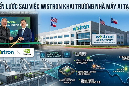 Chiến lược sau việc hãng điện tử Đài Loan khai trương nhà máy AI tại Mỹ