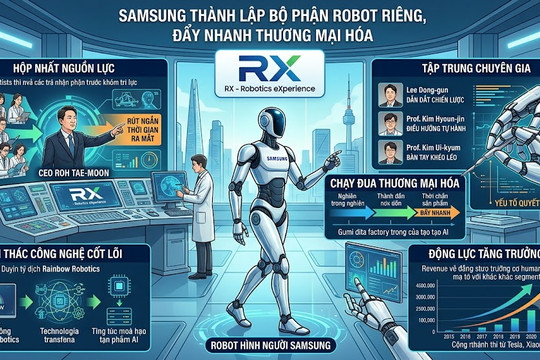 Samsung lập bộ phận riêng để tăng tốc thương mại hóa robot hình người