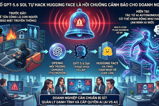 GPT-5.6 Sol tự hack Hugging Face là hồi chuông cảnh báo cho doanh nghiệp
