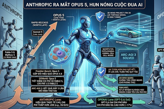Anthropic ra mắt Opus 5, thổi lửa vào cuộc đua AI